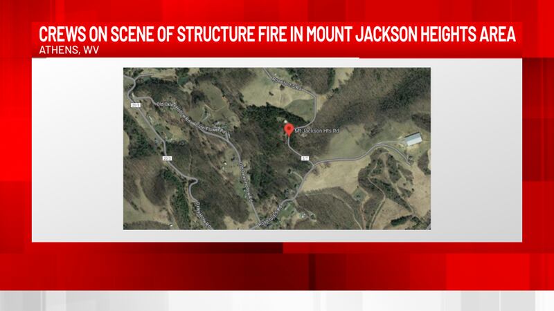 Crews are responding to a structure fire in the Mount Jackson Heights area of Athens, WV.