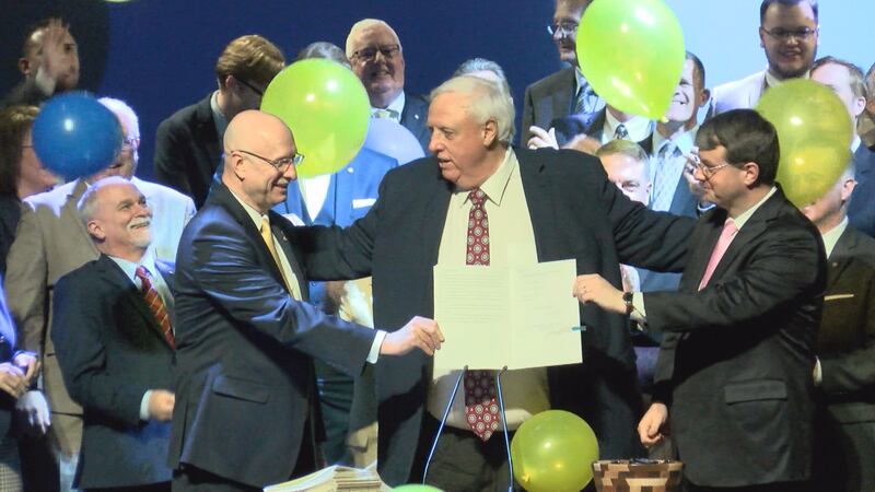 Gov. Jim Justice held a ceremony with lawmakers in the House and Senate on March 7 to...