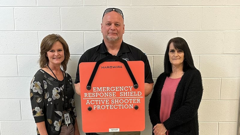 RDP presented an ERS to Ranielle Elementary on Monday. Pictured left to right are Ranielle...