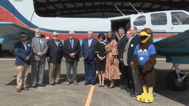 Leaders with New River Community and Technical College showcased some of its progress on...